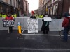 Outside the barricades on Kildare St. Outside the barricades on Kildare St.