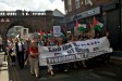 Protest at Israeli massacre on Aid Flotilla: the march lead by the Raytheon-9 Women in Derry's City centre. Protest at Israeli massacre on Aid Flotilla: the march lead by the Raytheon-9 Women in Derry's City centre.