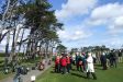 Golfers gather at the first tee in Greenore GC to watch the captains drive into office for the year 2008 Golfers gather at the first tee in Greenore GC to watch the captains drive into office for the year 2008