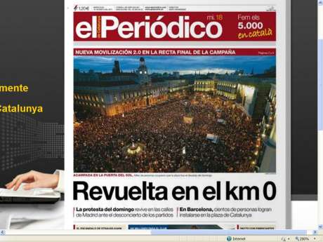 Click on image to see full-sized version Tahrir comes to Spain  #spanishrevolution